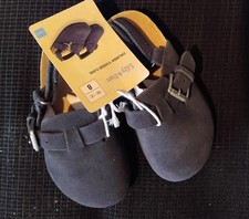 Lily and Dan Navy Suede Clogs